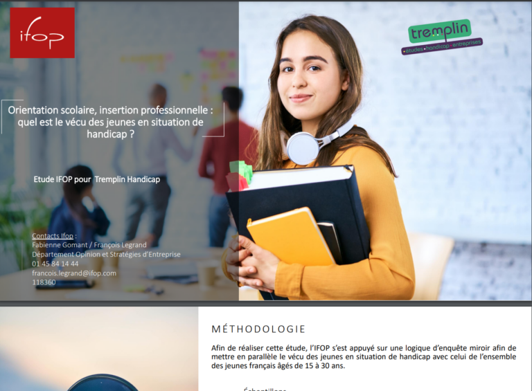 Photo étude IFOP x TREMPLIN Handicap